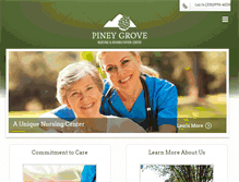 Tablet Screenshot of pineygrovecare.com